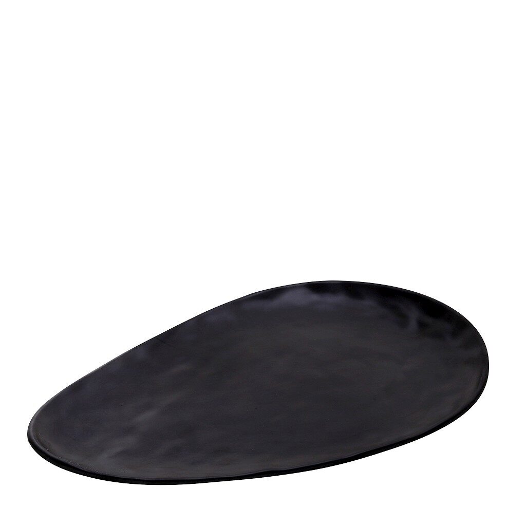 BLACK   ΠΙΑΤΕΛΑ ΤΡΙΓ .28Χ40Χ2ΕΚ WAVY MATTE ΜΕΛΑΜΙΝΗΣ MLB3211K18-6