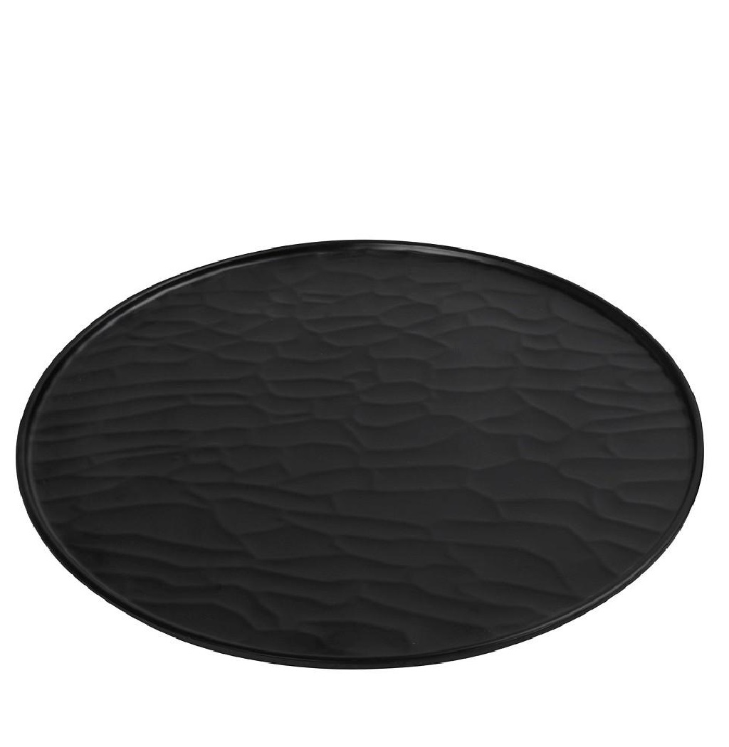 BLACK ΠΙΑΤΟ PIZZA 35ΕΚ WAVY MATTE ΜΕΛΑΜΙΝΗΣ  (smA) MLB335K18-6