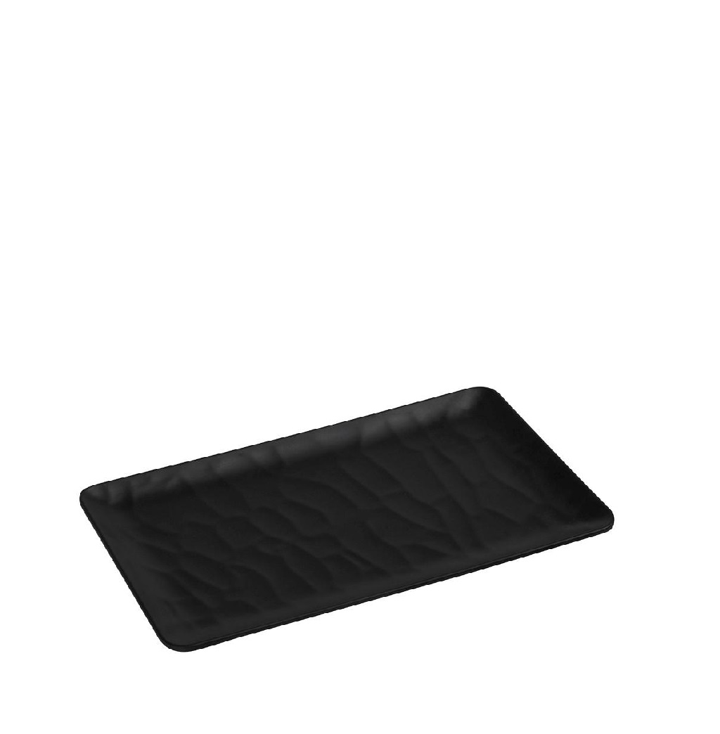 BLACK ΠΙΑΤΕΛΑ ΟΡΘΟΓ. 26Χ16.2ΕΚ WAVY MATTE ΜΕΛΑΜΙΝΗΣ (smA) MLB391K48-6