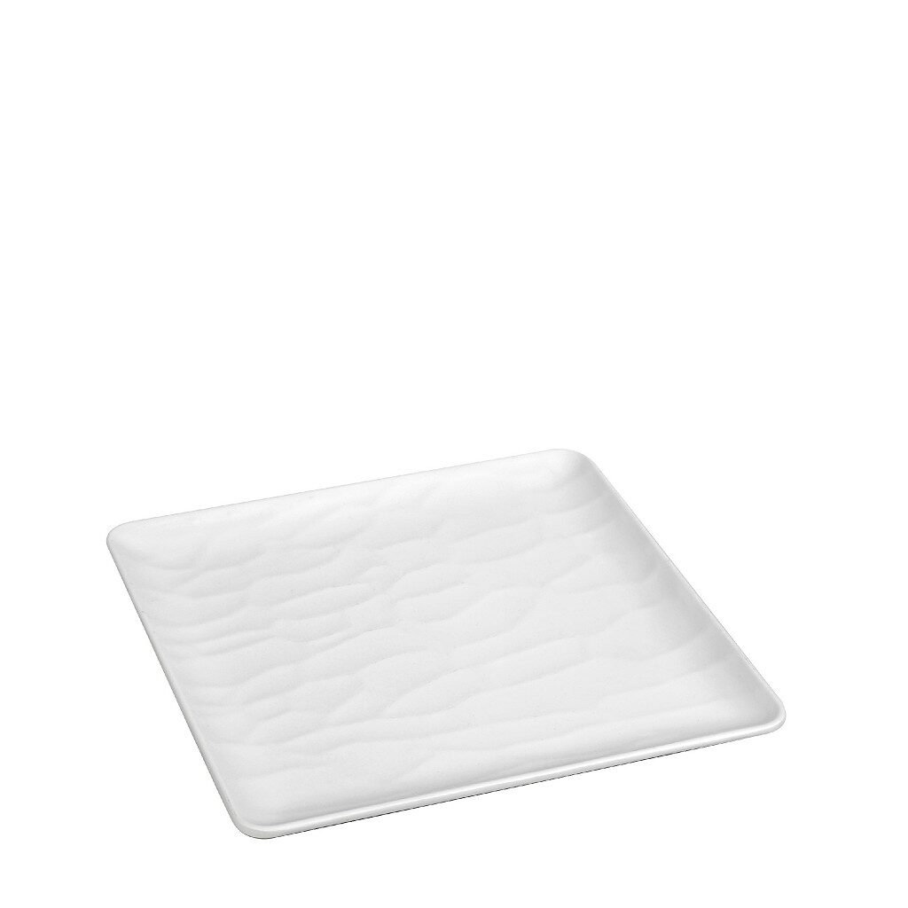 WHITE  ΠΙΑΤΟ ΡΗΧΟ ΤΕΤΡΑΓ. 18ΕΚ WAVY MATTE ΜΕΛΑΜΙΝΗΣ MLW347K72-6