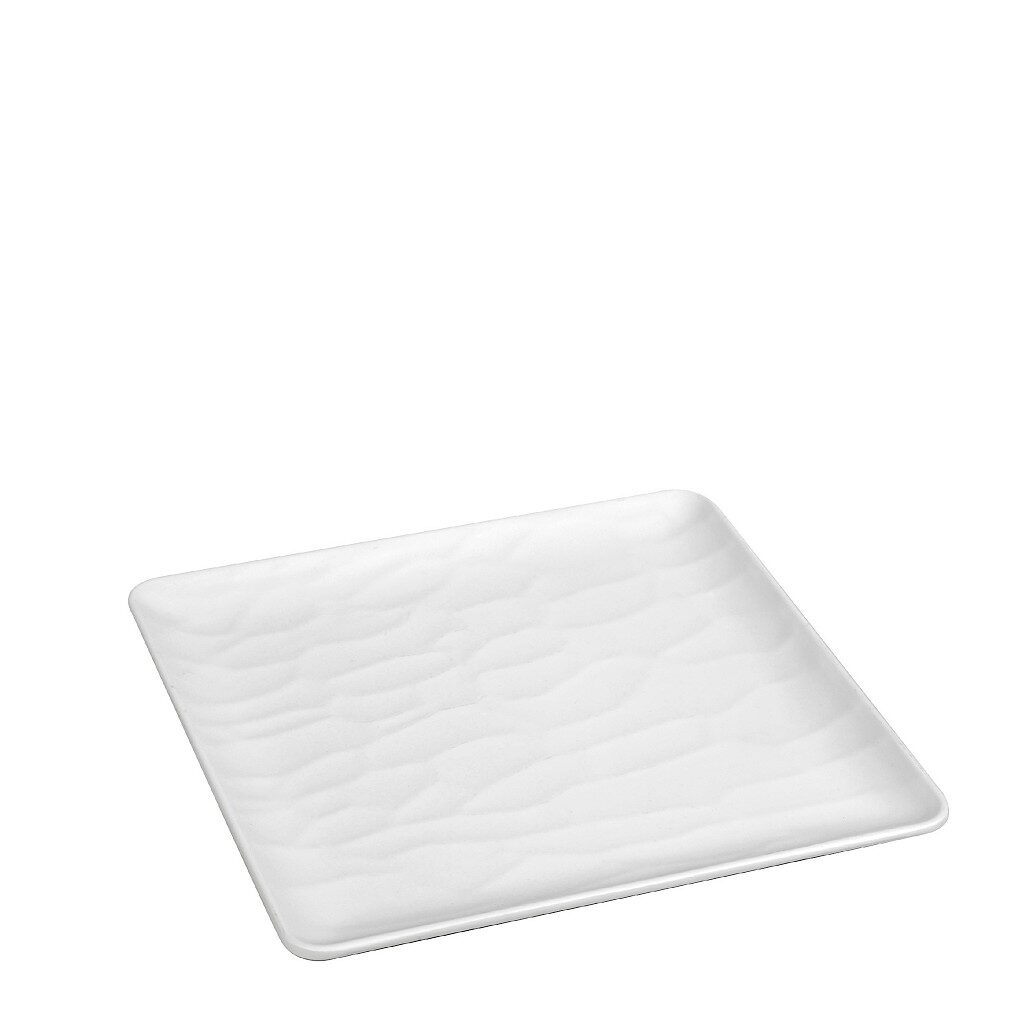 WHITE  ΠΙΑΤΟ ΡΗΧΟ ΤΕΤΡΑΓ. 22ΕΚ WAVY MATTE ΜΕΛΑΜΙΝΗΣ MLW348K48-6