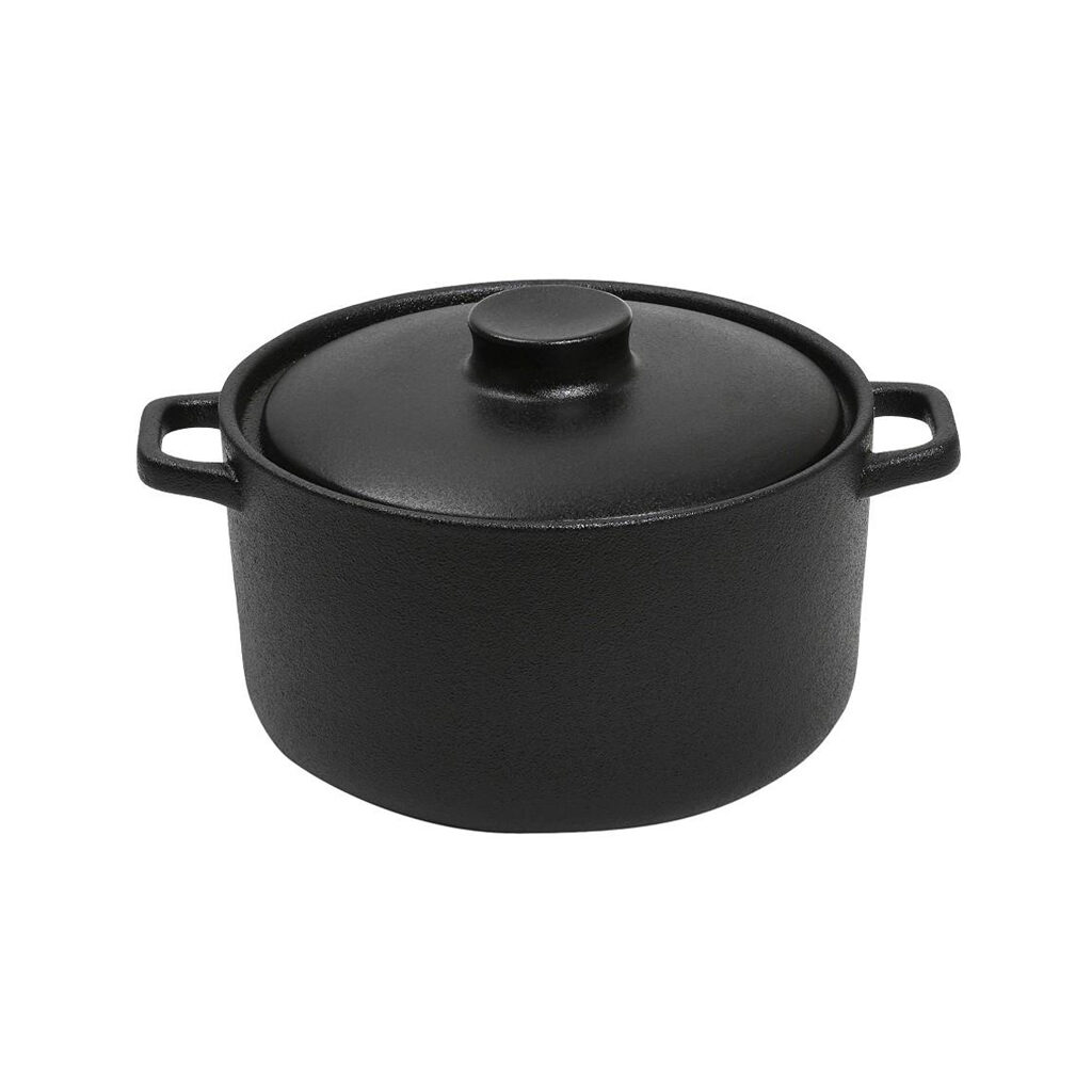 LAVA ΚΑΤΣΑΡΟΛΑ STONEWARE ΜΑΥΡΗ 1300ML D: 17 H: 12.5CM NOL102