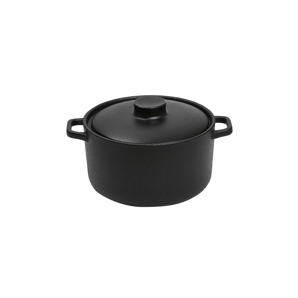 LAVA ΚΑΤΣΑΡΟΛΑΚΙ STONEWARE ΜΑΥΡΟ 190ML D: 10 H: 6.5CM NOL106K4