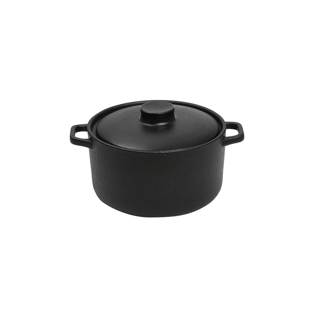 LAVA ΚΑΤΣΑΡΟΛΑΚΙ STONEWARE ΜΑΥΡΟ 190ML D: 10 H: 6.5CM NOL106K4