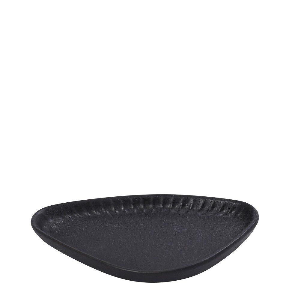 DIS. GOBI BLACK SAND HANDMADE ΠΙΑΤΑΚΙ ΤΡΙΓΩΝ. ΜΑΥΡΟ ΜΑΤ 20Χ11Χ2,6ΕΚ OW2048K6