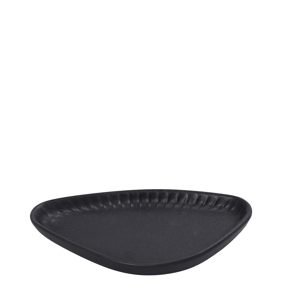 DIS. GOBI BLACK SAND HANDMADE ΠΙΑΤΑΚΙ ΤΡΙΓΩΝ. ΜΑΥΡΟ ΜΑΤ 20Χ11Χ2,6ΕΚ OW2048K6