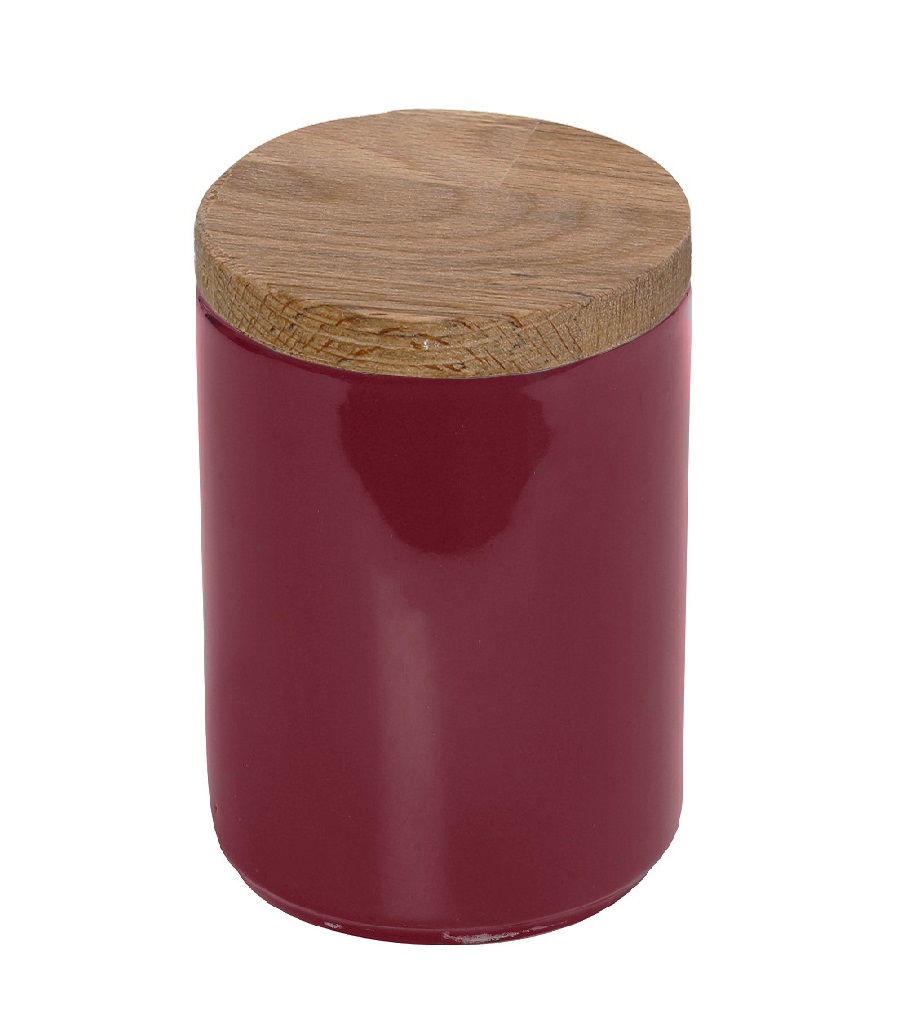 DIS. POMEGRANATE ESSENTIALS ΔΟΧΕΙΟ ΜΕ ΞΥΛ. ΚΑΠΑΚΙ 8Χ8Χ12ΕΚ OWD131K6
