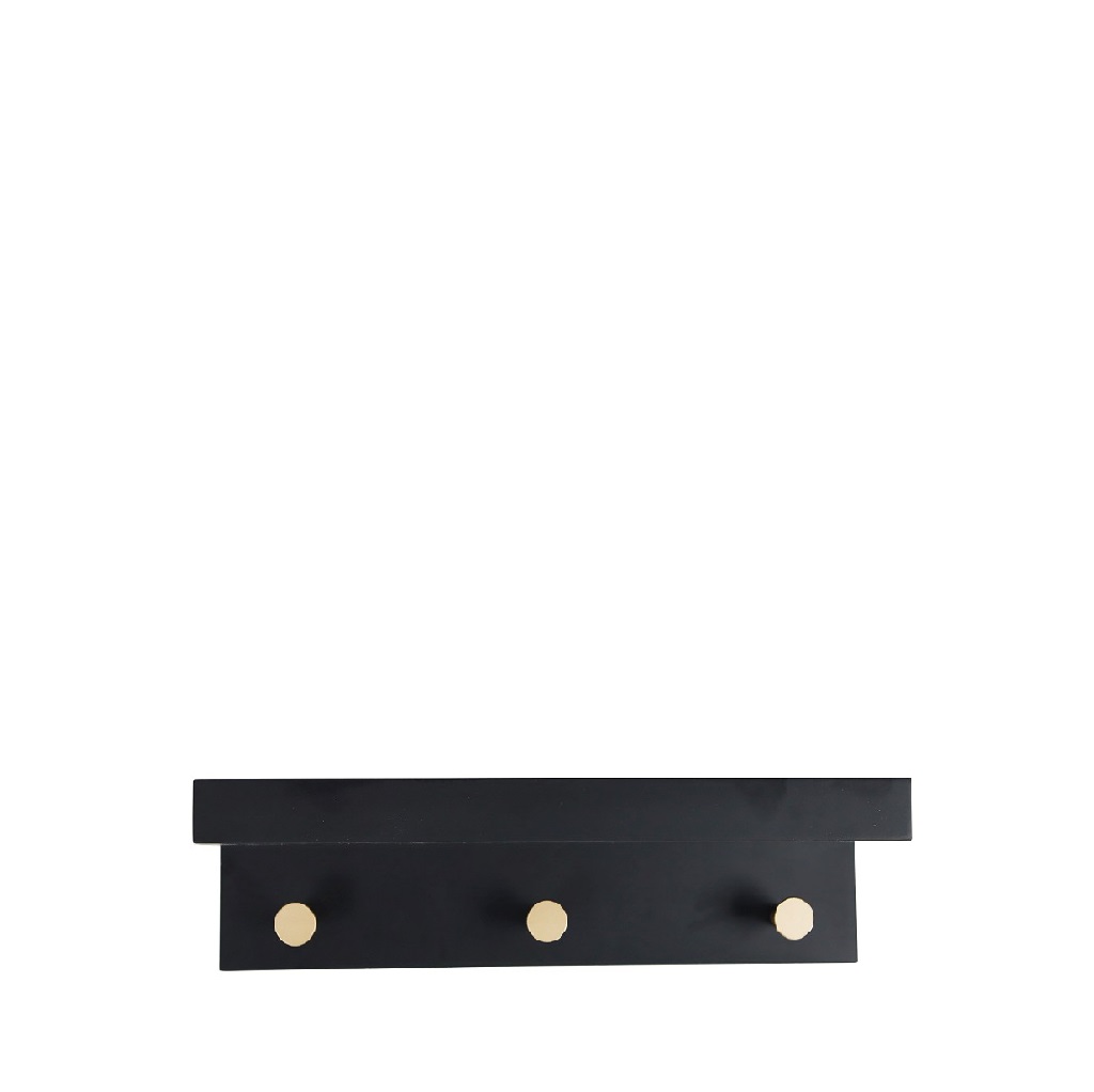 ΚΡΕΜΑΣΤΡΑ ΜΑΥΡΟ MDF 3 ΘΕΣΕΩΝ 35,5ΕΚ REF109
