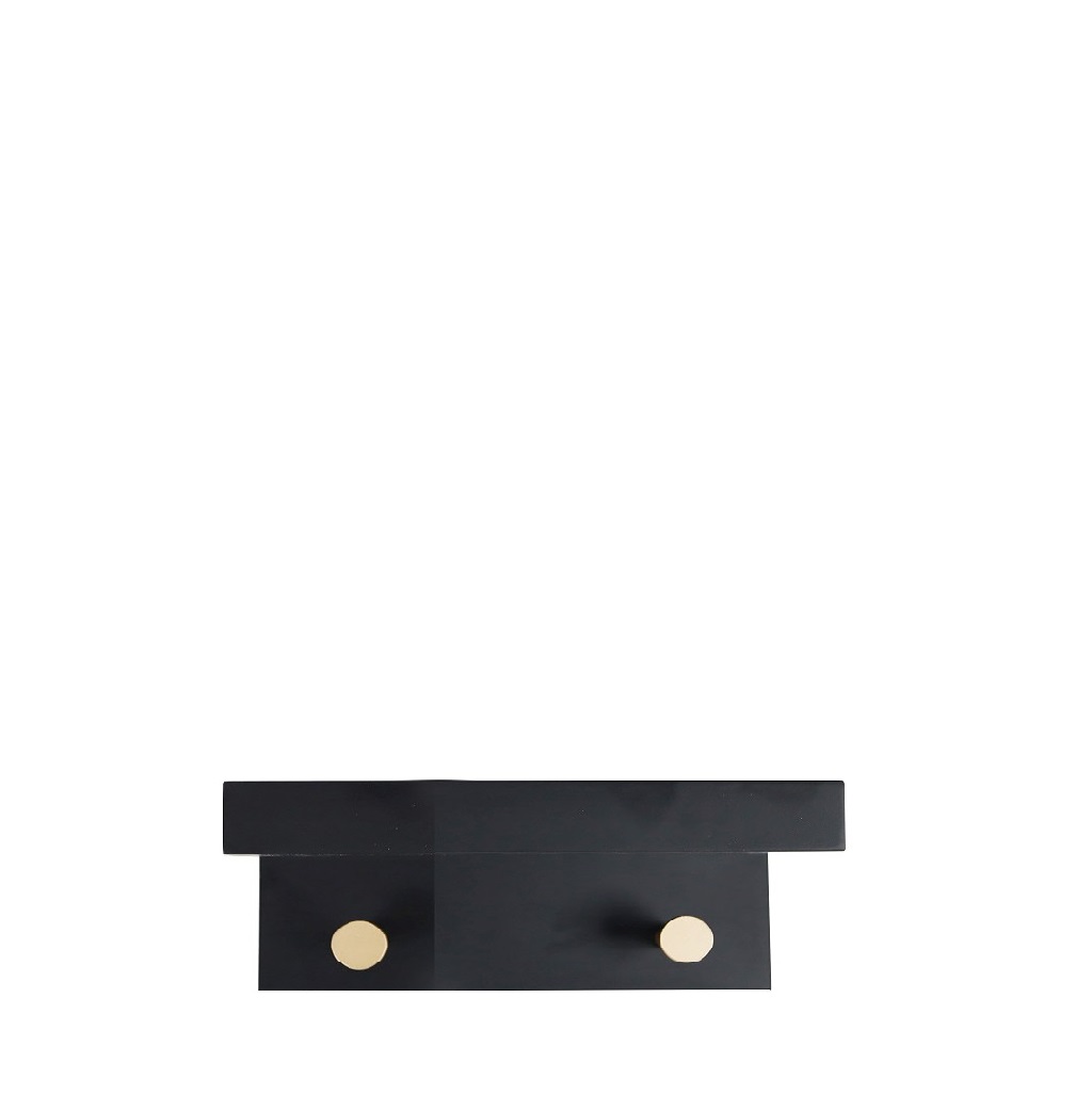 ΚΡΕΜΑΣΤΡΑ ΜΑΥΡΟ MDF 2 ΘΕΣΕΩΝ 23ΕΚ REF112