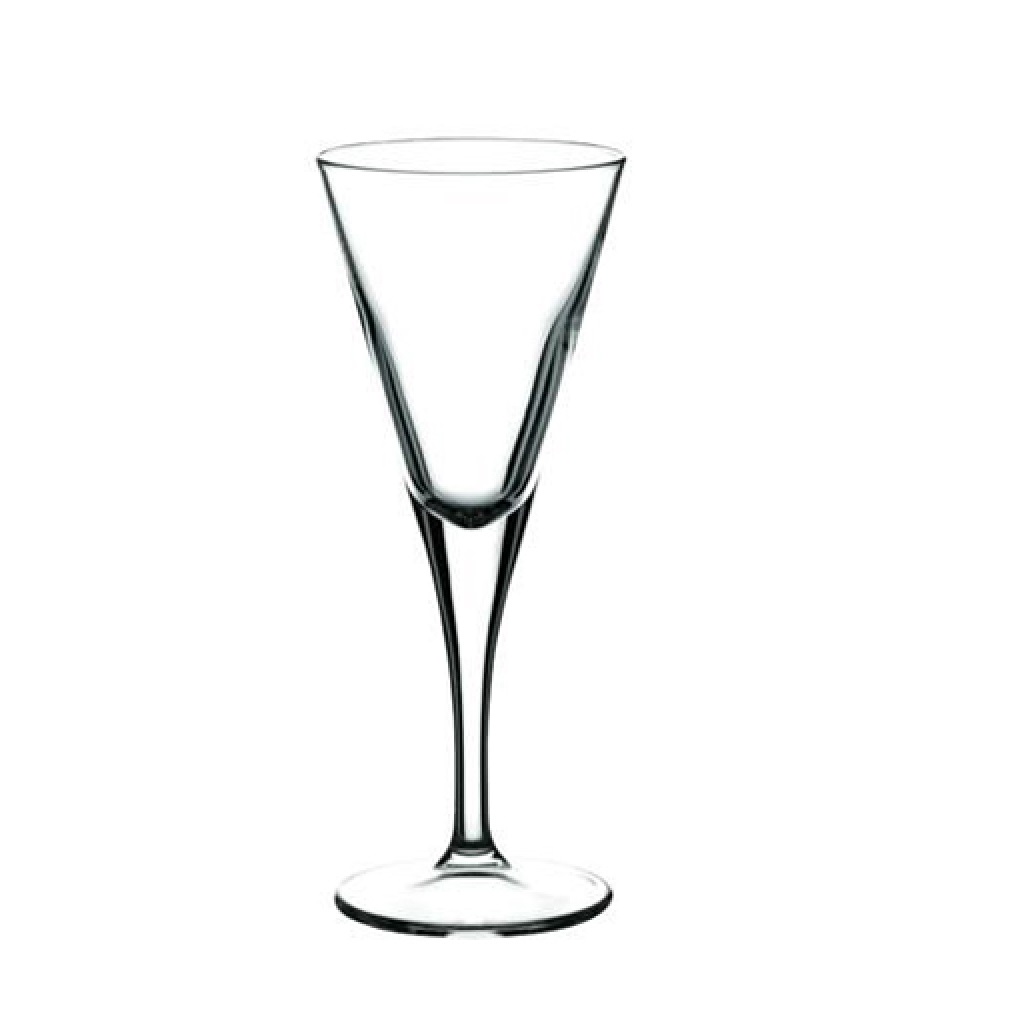 DIS. V-LINE RED WINE GLASS 200CC 8.1x20CM. P/480 GB6.OB24. SP44325G6