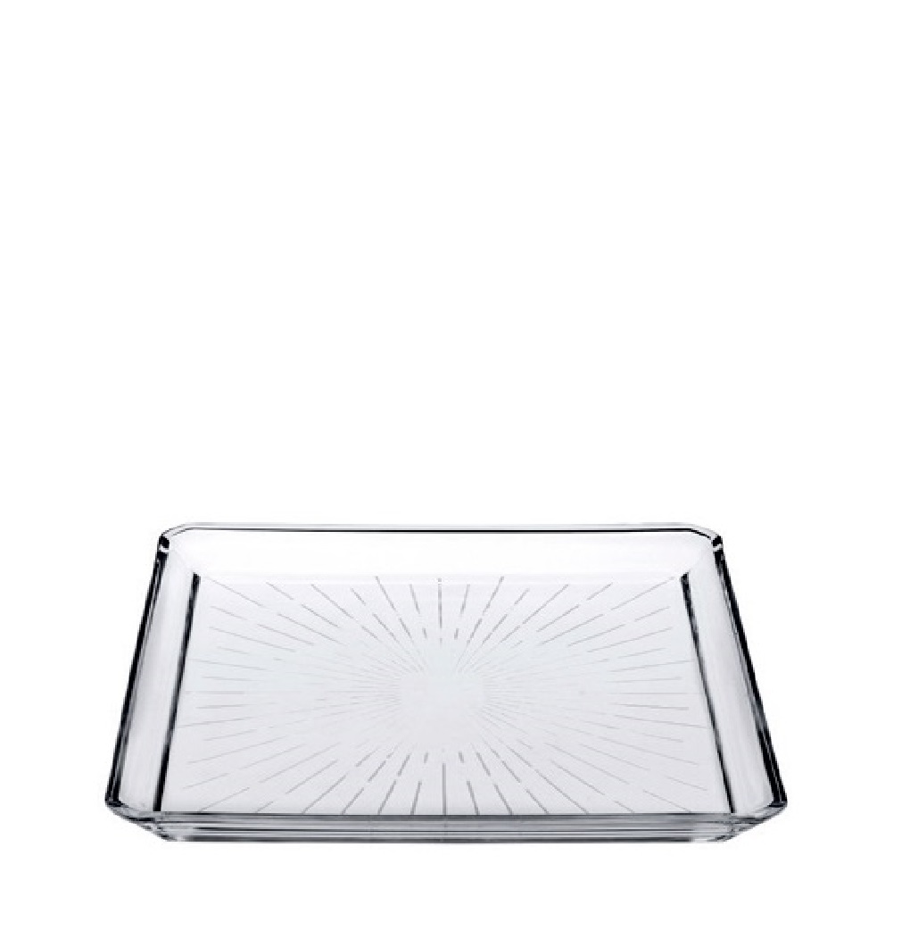 DIS. MADLEN SQUARE PLATE CRYSTALINE 20CM P/456 GB1.OB6. SP68683G1