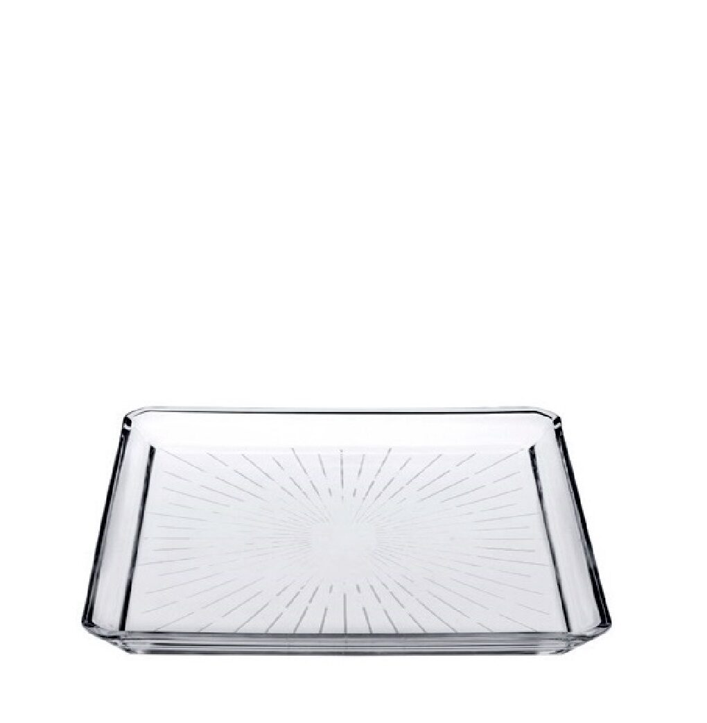 DIS. MADLEN SQUARE PLATE CRYSTALINE 20CM P/456 GB1.OB6. SP68683G1