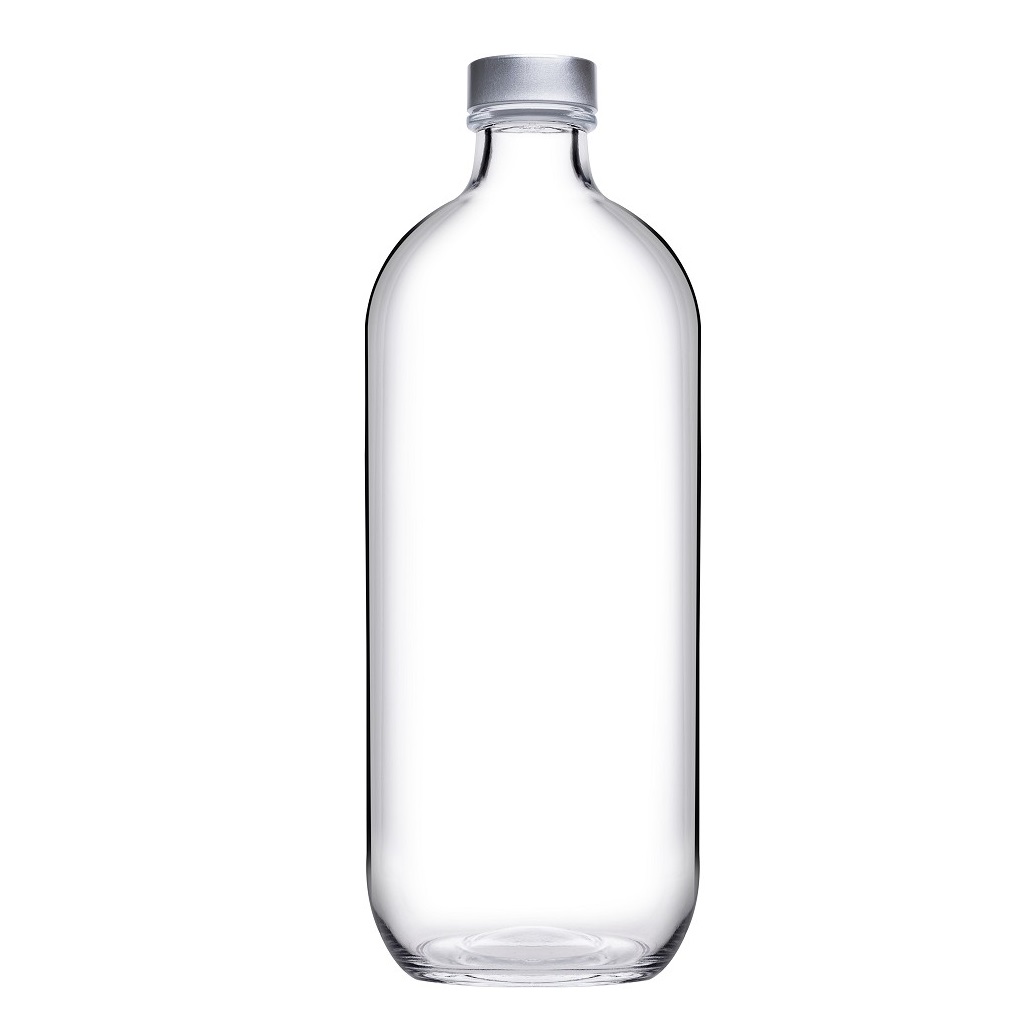 ICONIC BOTTLE W/ METAL LID 1100CC H: 25 D: 9,2 P/384 OB6/PR.BC. SP80356K6