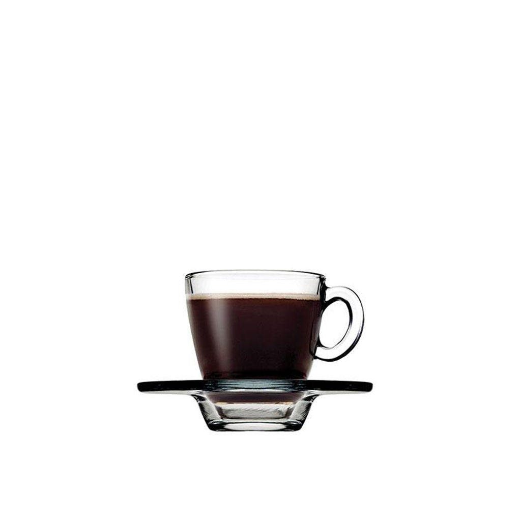AQUA CUP AND SAUCER ESPRESSO TEMPERED 72CC P/2016 GB6.OB24 (smA) SP95756G6