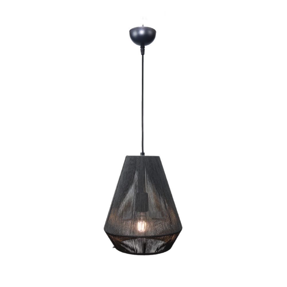 Inlight Κρεμαστό φωτιστικό με καπέλο απο ίνα 1xE27 D:25cm (4057-C)