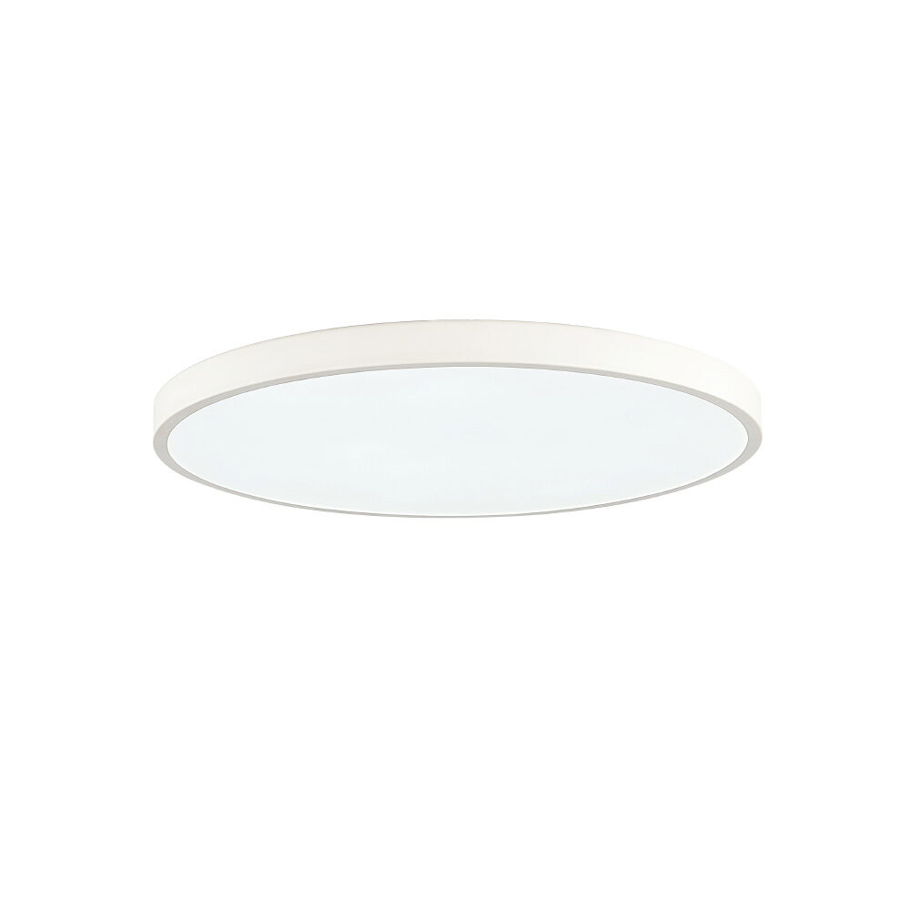 InLight Πλαφονιέρα οροφής LED 36W 3CCT (by switch on base) από λευκό μέταλλο και ακρυλικό D:60cm (42035-B-White)