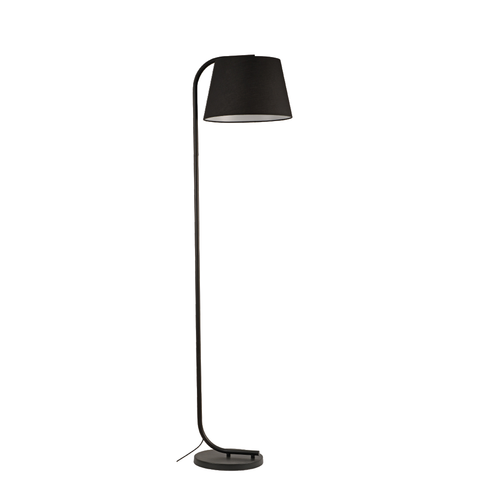 Inlight Επιδαπέδιο φωτιστικό από μαύρο μέταλλο 1XE27 (45027-Black)