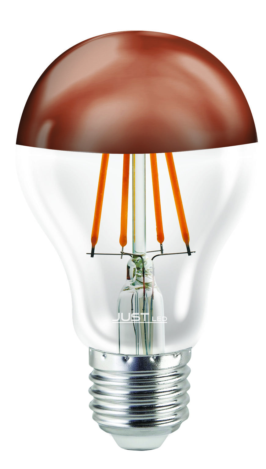 JUST LED JUSTLed-LED Filament Ε27 A60 8W 3000K Θερμό Copper (B276008401)