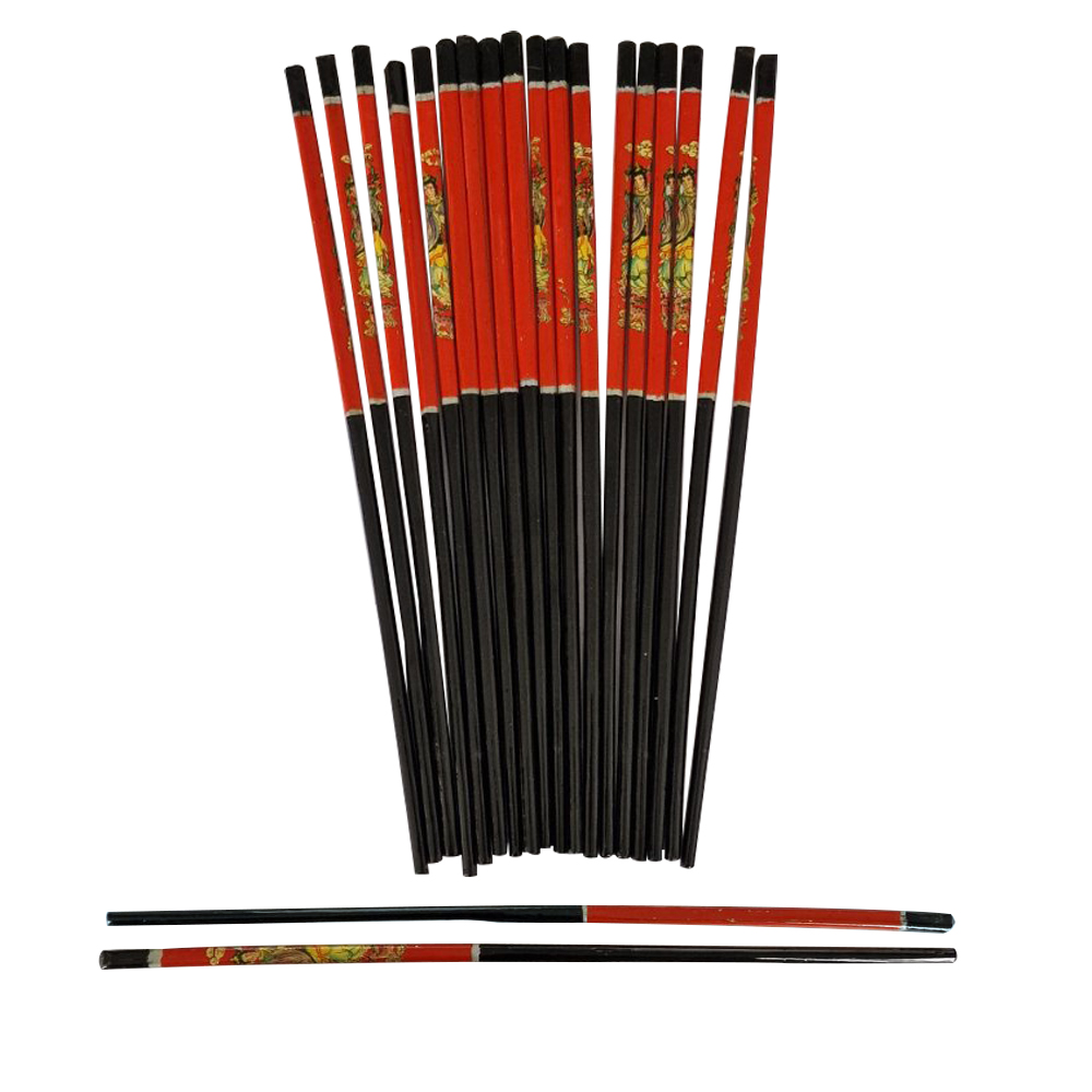 Artekko Artekko Αυθεντικά Ιαπωνικά Ξύλινα Chopsticks Μαύρο Κόκκινο 2pcs 019-0005