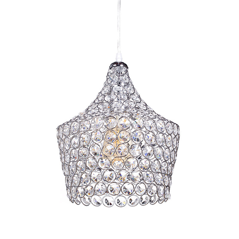 Artekko Artekko Crystal Φωτιστικό Μεταλλικό με Διάφανα Κρύσταλλα (25x25x35)cm 023-3075