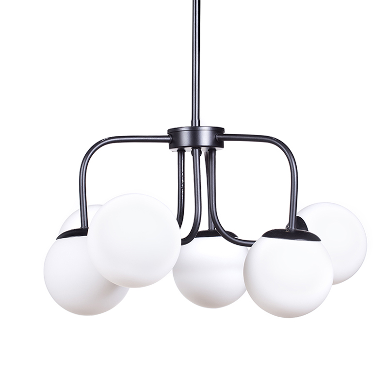 Artekko Artekko Tube Φωτιστικό 6φωτο Μεταλλικό Μαύρο (50x50x60)cm 023-3076