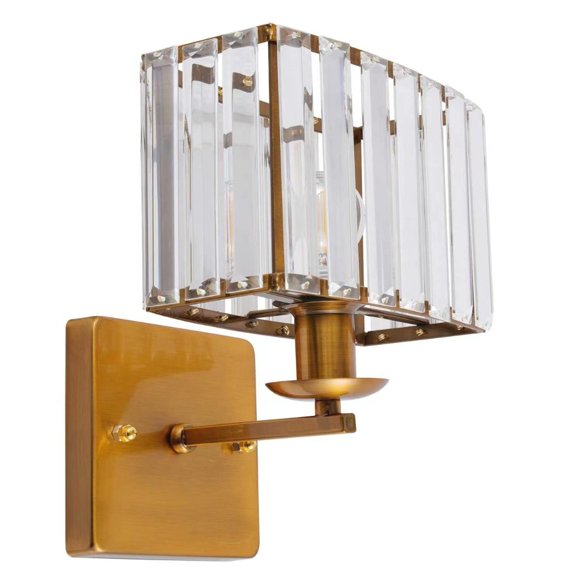 Artekko Artekko Iris Χρυσή Μεταλλική Μονόφωτη Απλίκα Ε14 (20x20x24)cm 023-3274