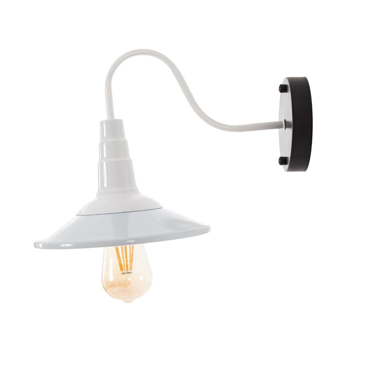 Artekko Artekko Aluminum Φωτιστικό Απλίκα Μονόφωτο (Ε27) Λευκό με Καθρέφτη (24x24x14)cm 023-3326
