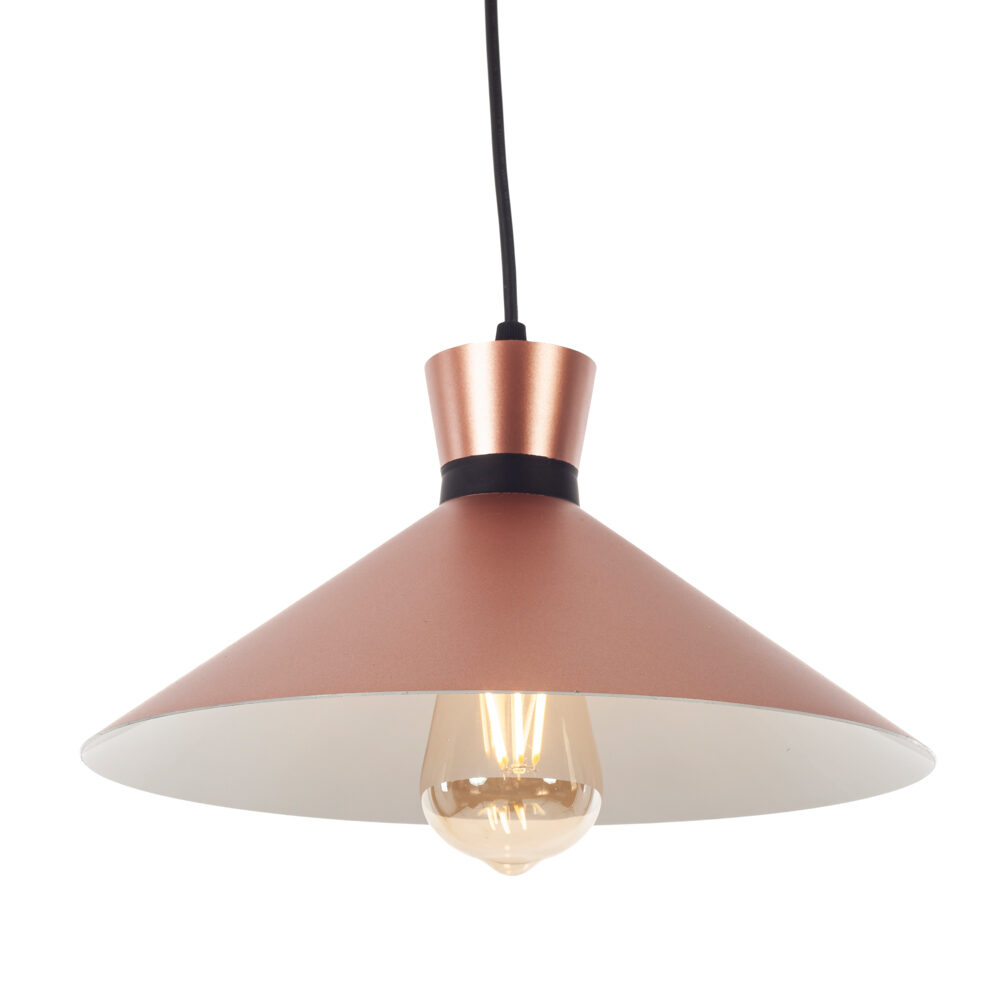 Artekko Artekko Aluminum Φωτιστικό Οροφής Μονόφωτο (Ε27) Μπρονζέ/Λευκό (32x32x16)cm 023-3329