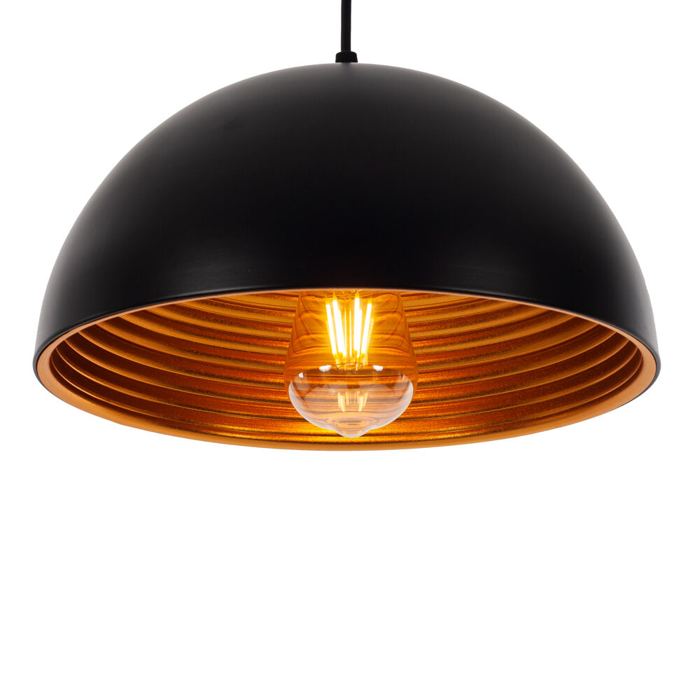 Artekko Artekko Aluminum Φωτιστικό Οροφής Μονόφωτο (Ε27) Μαύρο/Μπρονζέ (31x31x19)cm 023-3330