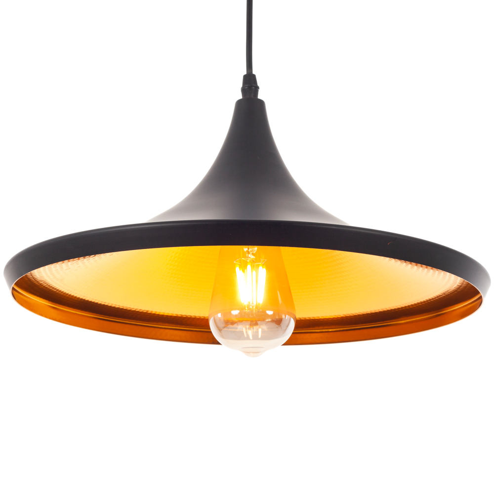 Artekko Artekko Aluminum Φωτιστικό Οροφής Μονόφωτο (Ε27) Μαύρο/Μπρονζέ (37x37x21)cm 023-3332
