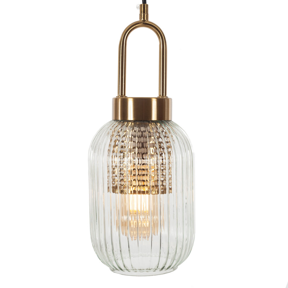 Artekko Artekko Glassy Φωτιστικό Οροφής Μονόφωτο (Ε27) Διάφανο Γυαλί/Μέταλλο (15x15x35)cm 023-3346