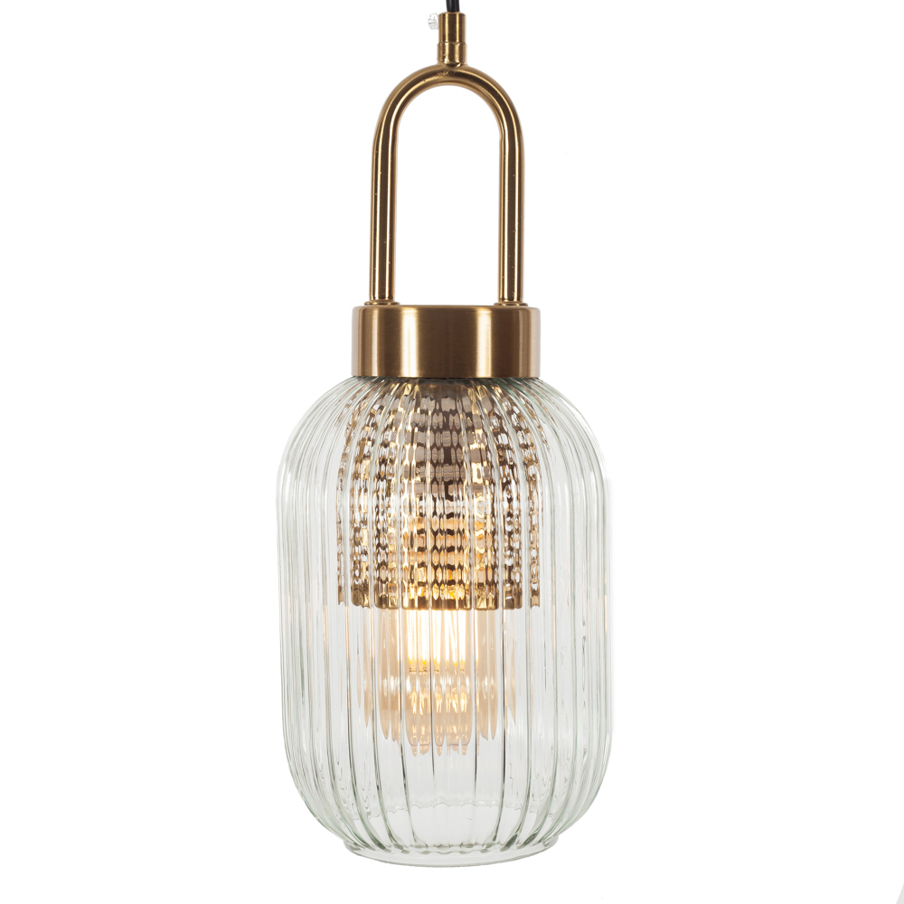 Artekko Artekko Glassy Φωτιστικό Οροφής Μονόφωτο (Ε27) Διάφανο Γυαλί/Μέταλλο (15x15x35)cm 023-3346