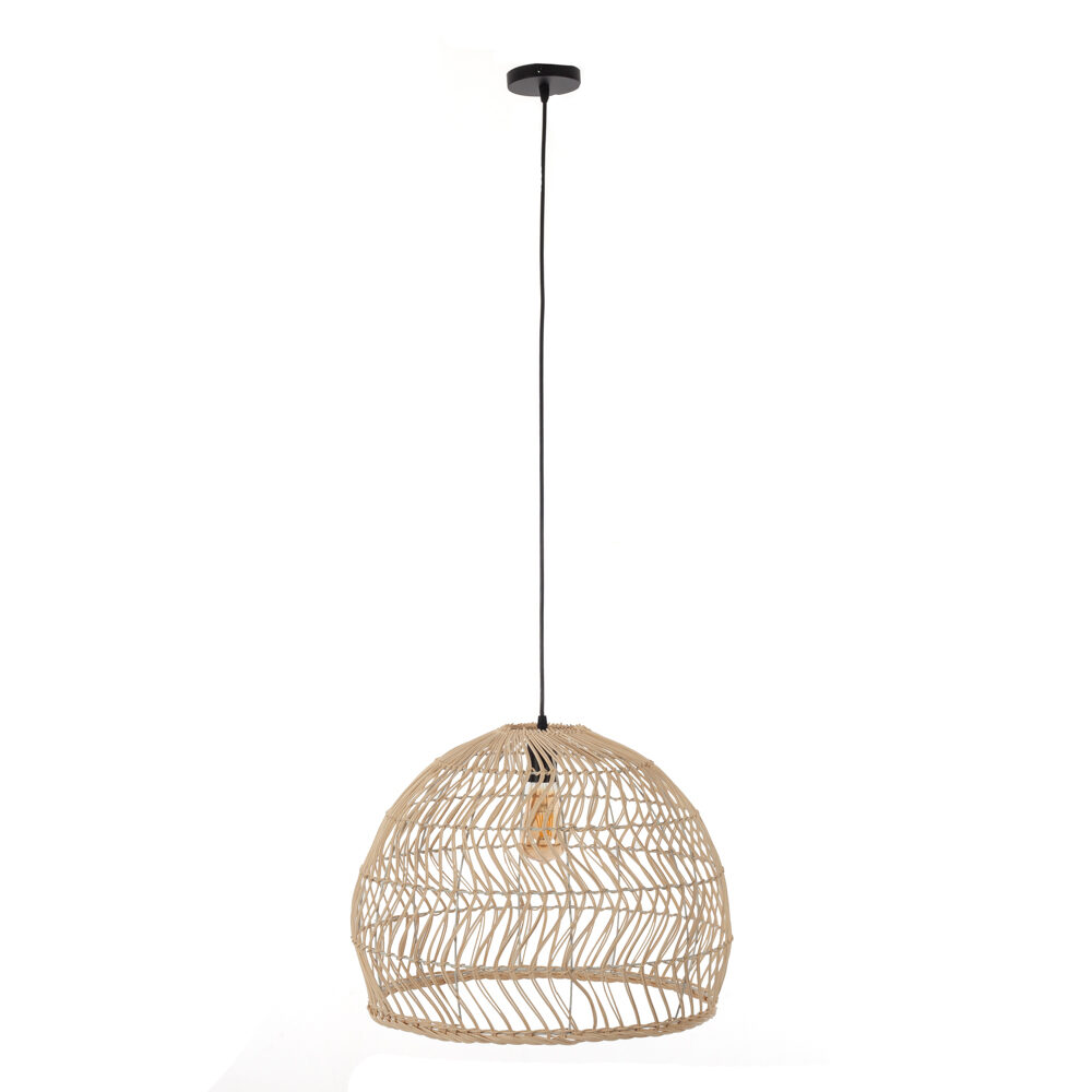 Artekko Artekko Bamboo Φωτιστικό Οροφής Μονόφωτο (Ε27) Φυσική Απόχρωση (55x55x40)cm 023-3355