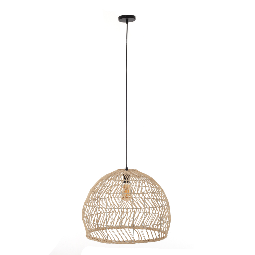 Artekko Artekko Bamboo Φωτιστικό Οροφής Μονόφωτο (Ε27) Φυσική Απόχρωση (55x55x40)cm 023-3355