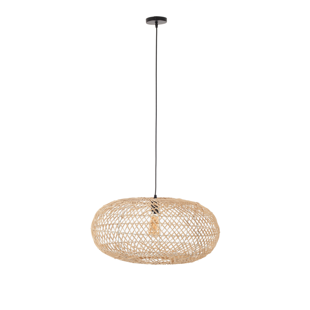 Artekko Artekko Bamboo Φωτιστικό Οροφής Μονόφωτο (Ε27) Φυσική Απόχρωση (60x60x35)cm 023-3361