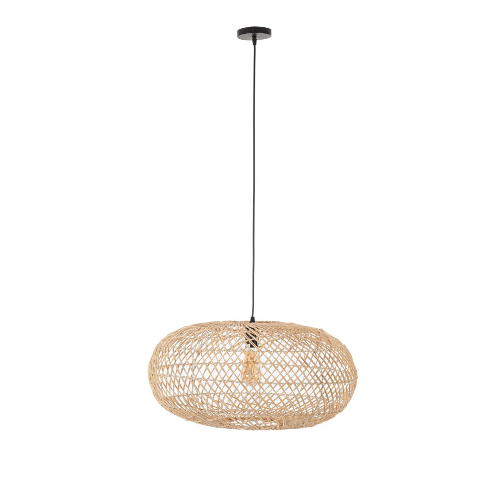 Artekko Artekko Bamboo Φωτιστικό Οροφής Μονόφωτο (Ε27) Φυσική Απόχρωση (60x60x35)cm 023-3361