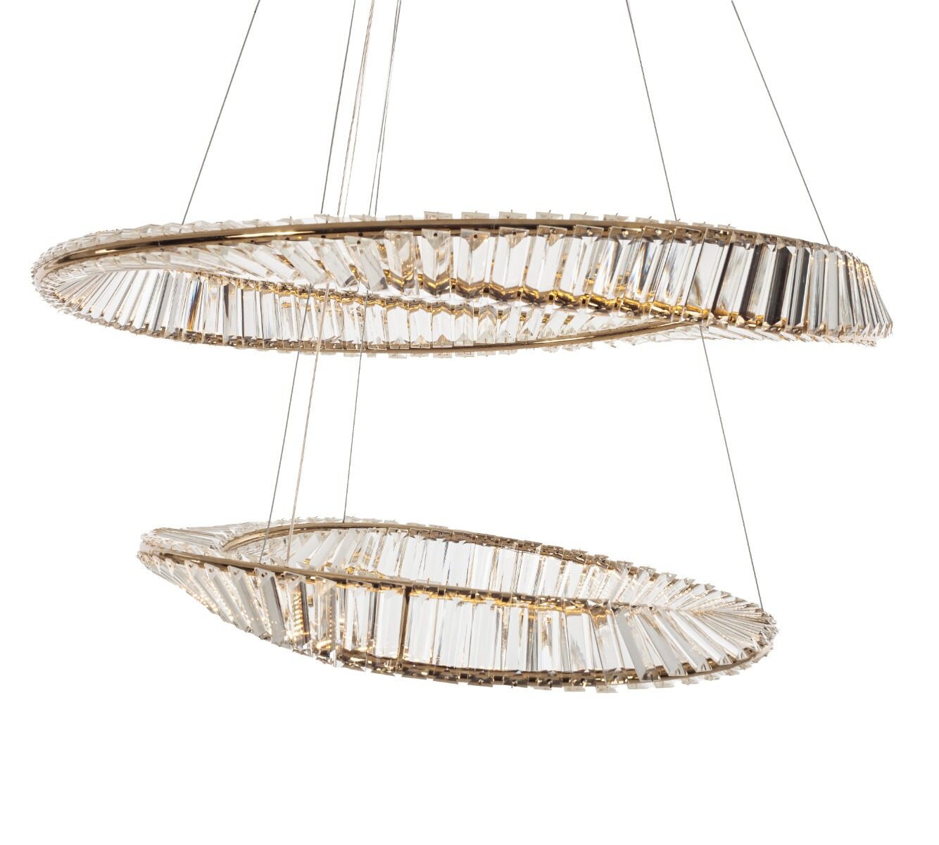 Artekko Artekko Iron Φωτιστικό Οροφής LED Χρυσό Μεταλλικό με Κρύσταλλα (82x82x20)cm 20w 3000K 023-3368