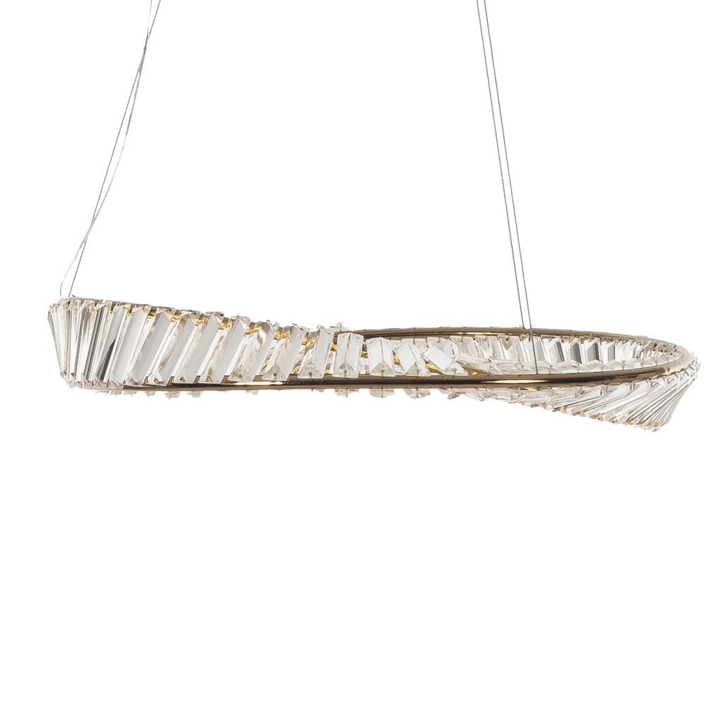 Artekko Artekko Iron Φωτιστικό Οροφής LED Χρυσό Μεταλλικό με Κρύσταλλα (82x82x20)cm 9w 3000K 023-3371