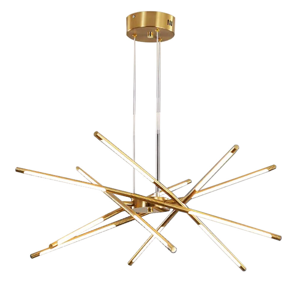 Artekko Artekko Iron Φωτιστικό Οροφής LED Χρυσό Μεταλλικό (80x80x60)cm 12w 3000K 023-3373