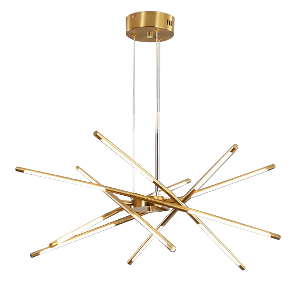 Artekko Artekko Iron Φωτιστικό Οροφής LED Χρυσό Μεταλλικό (80x80x60)cm 12w 3000K 023-3373