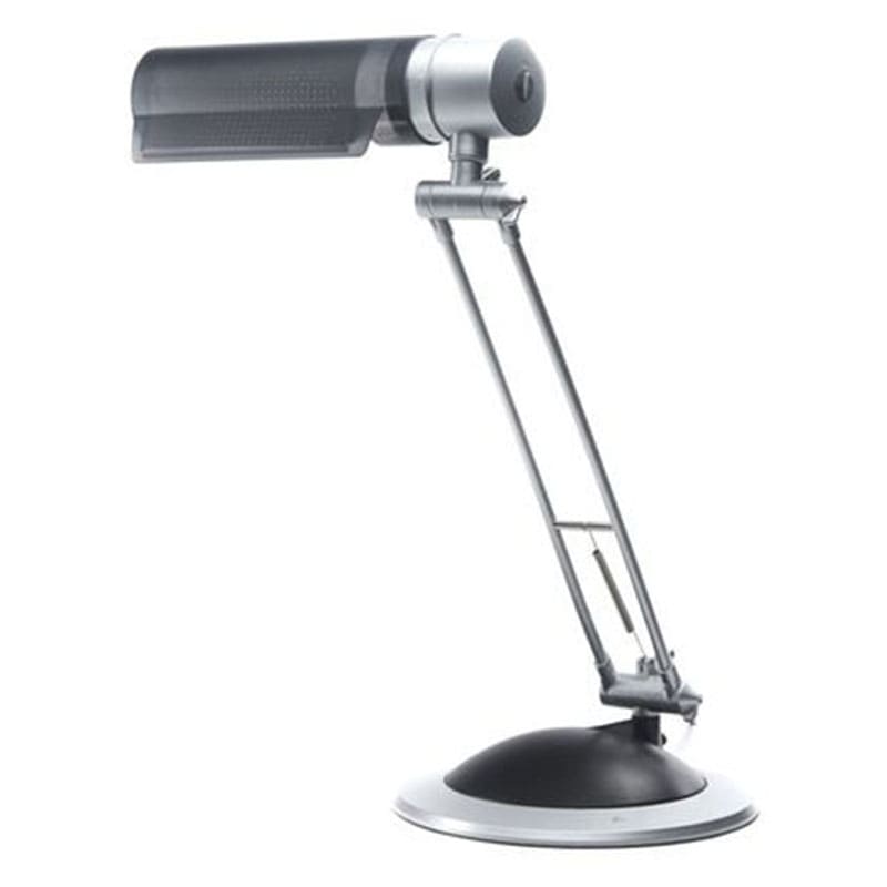 Artekko Artekko Ludwig Μεταλλικό Γκρι Επιτραπέζιο Φωτιστικό Γραφείου (E27) (20x20x50)cm 024-0016