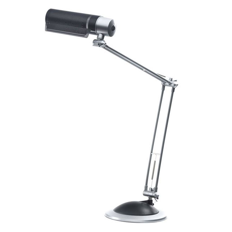 Artekko Artekko Ludwig Μεταλλικό Γκρι Επιτραπέζιο Φωτιστικό Γραφείου (E27) (20x20x80)cm 024-0017