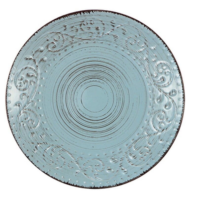 Artekko Artekko Rustic Aqua Πιάτο Πάστας Κεραμικό Γαλάζιο (20,83x20,83x2,03)cm 0276-AQUA
