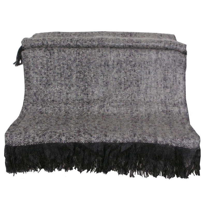Artekko Artekko Κουβερτάκι με γκρι κρόσσι (130x150)cm 110-2009