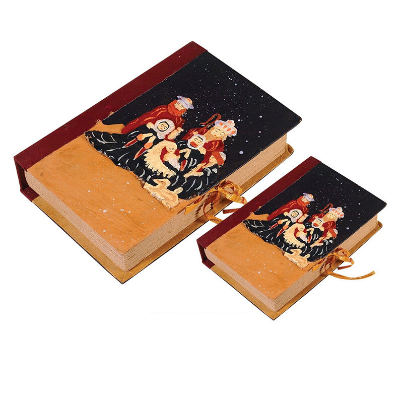 Artekko Artekko Book Πολύχρωμα Διακοσμητικά Χάρτινα Βιβλία με Αποθηκευτικό Χωρο 2pcs 127-0827