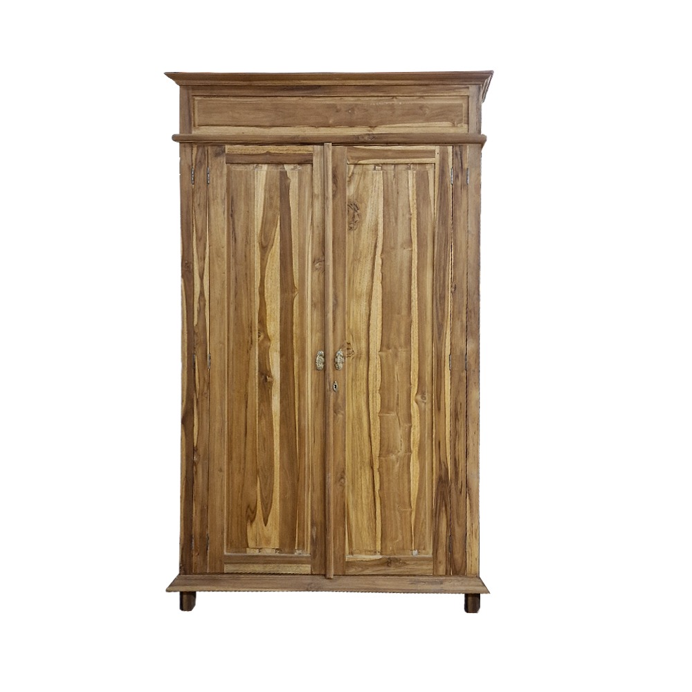 Artekko Artekko Munggur Ξύλινη Ντουλάπα σε Φυσική Απόχρωση (130x58x210)cm 201-0470