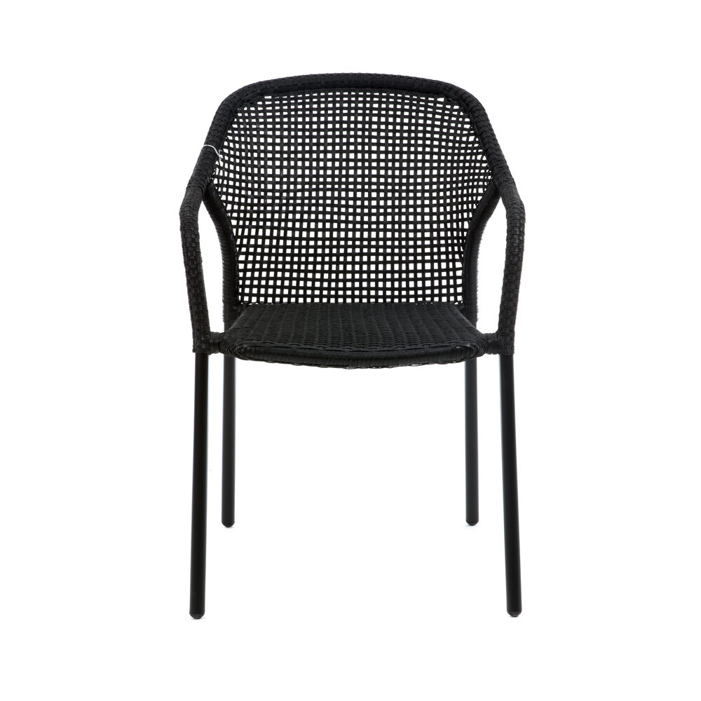 Artekko Artekko Μαύρη Καρέκλα Ρατάν (56x61x45)cm 248-4003