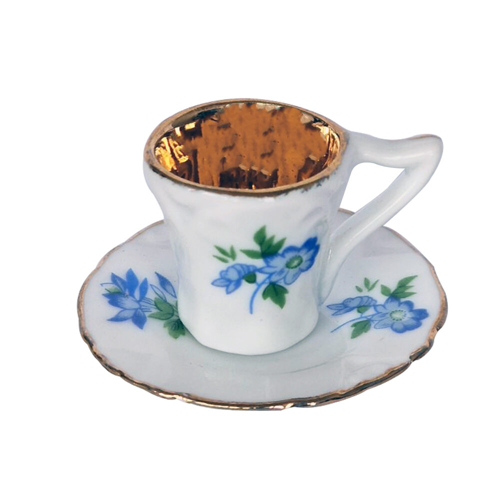Artekko Artekko Vintage Queens Rosina Fine Bone Διακοσμητική Μινιατούρα Φλιτζάνι 2cm 1pc 290-2533