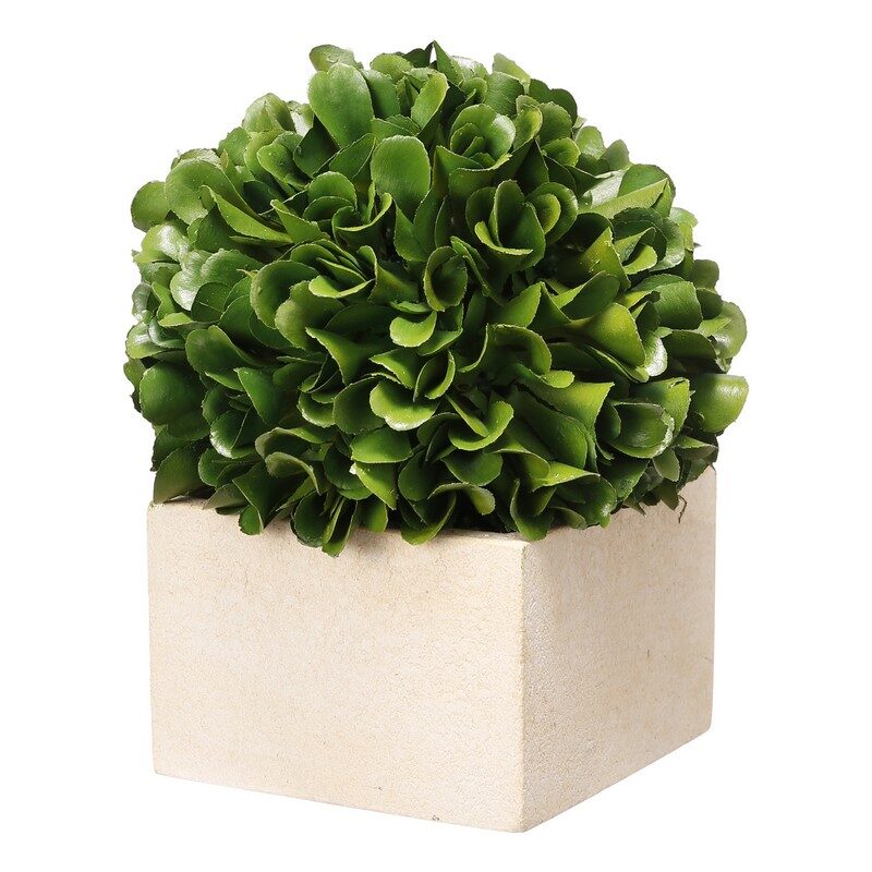 Artekko Artekko Boxwood Τεχνητός Πύξος σε Γλαστράκι Πλαστικό Πράσινο (11.4x11.4x14)cm 29395