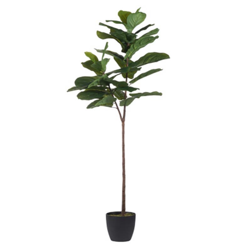Artekko Artekko Tree Πράσινη Πλαστική Τεχνητή Συκιά σε Μαύρο Κασπώ (65x40x150)cm 29876